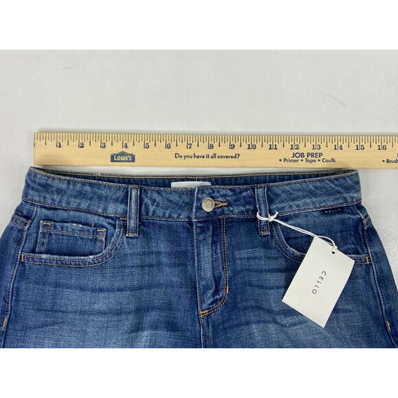 Cello Women Small Denim Shorts Jeans Cutoff Mid Rise NWT - Picture 7 of 8